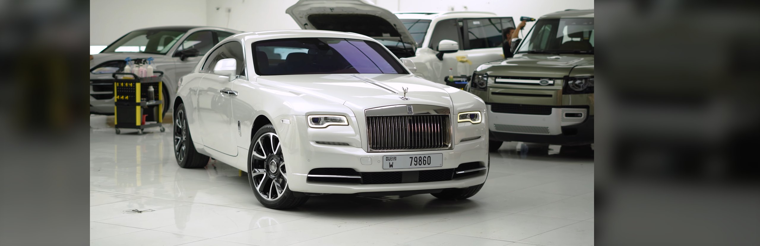 Rolls-Royce Wraith Dry Ice Cleaning in Dubai