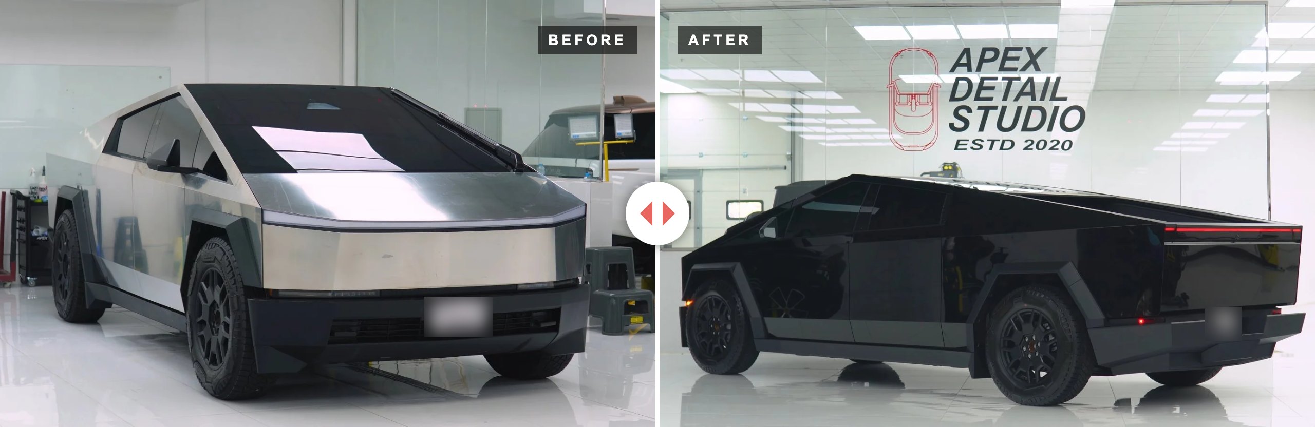 Tesla Cybertruck PPF in Dubai: Stainless Steel and Colour-Film Options