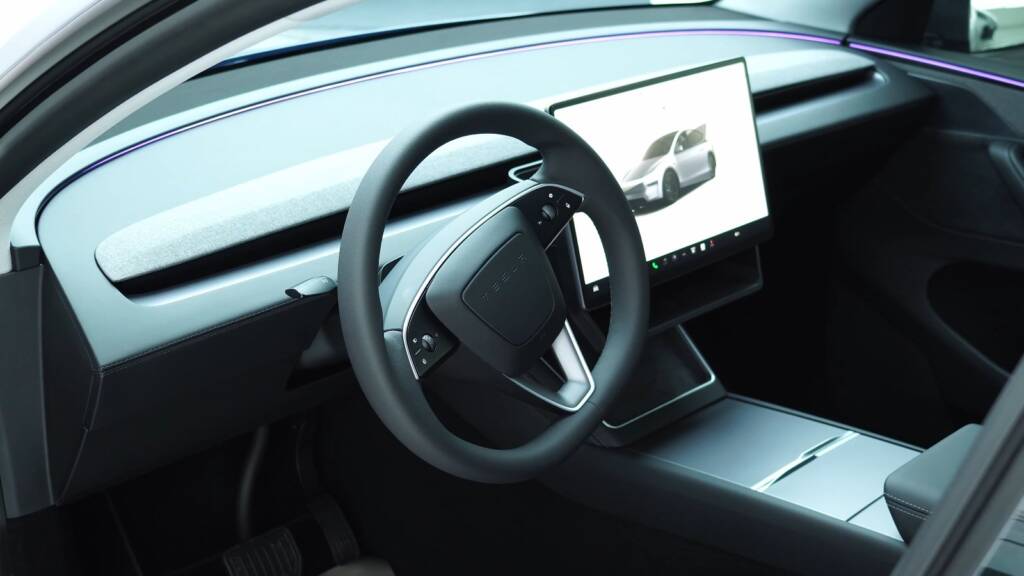 Tesla Model Y Juniper interior and screen