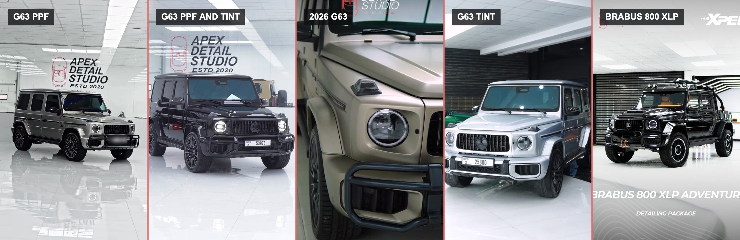 Why Choose Apex Detail Studio for Mercedes G63 PPF in Dubai