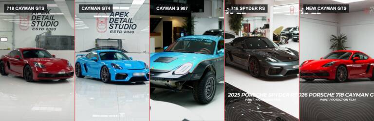 Why Choose Apex Detail Studio for Porsche Cayman PPF in Dubai