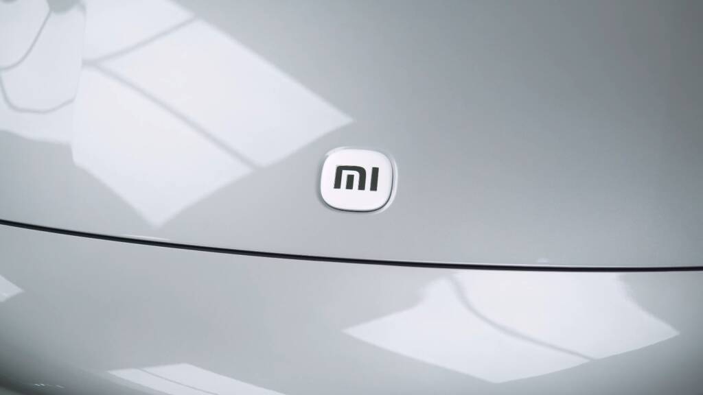 Xiaomi badge on a grey YU7 Max after ceramic coating at Apex